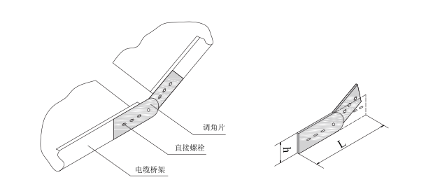 電纜橋架配件-調(diào)角片